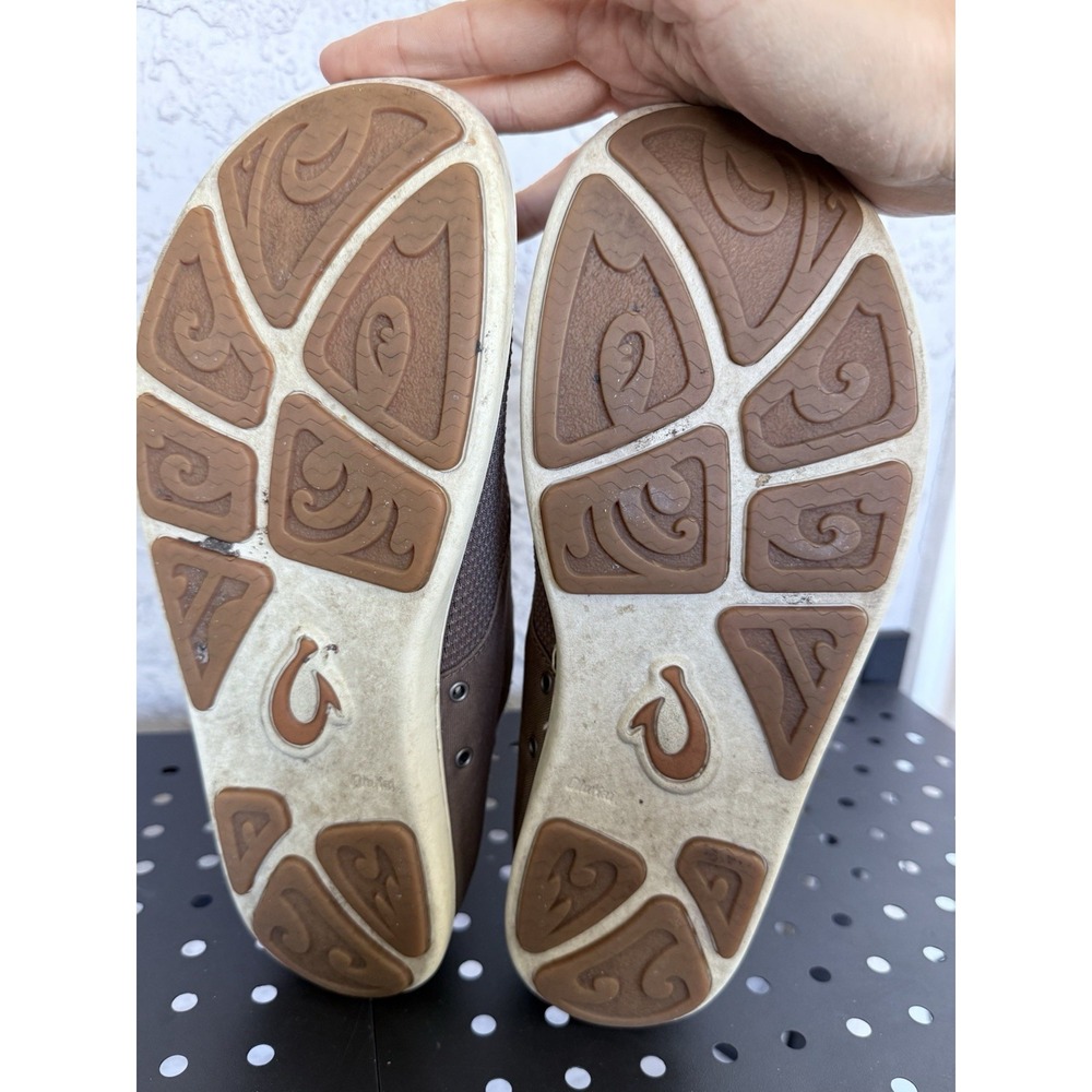 OluKai Nohea Moku Sneakers Mens 9 Brown 10283-RK13 Slip On Low‎ Top Shoes 42 EU - Picture 7 of 9
